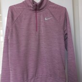 Nike dri-fit кофта під горло з прорізями для пальців для бігу, тренувань, занять спортом S розмір. О