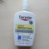 Eucerin щоденний сонцезахисний лосьйон для обличчя SPF 30 без запашника. 118 мл.