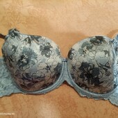 Бюст сірий з квітами marks& Spencer 34d 75D