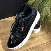 Кеды спортивні puma оригинал лаковые кожаные puma carina без стельки идет на 24.5 та 25