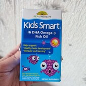 Bioglan, Kids Smart, риб’ячий жир із високим вмістом омега-3 ДГК, чудовий фруктовий смак, 30 шт