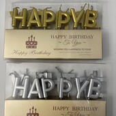 Свічки на торт Happy Birthday!