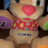 Умный, развивающий щенок fisher price-Tummy -англ. язык