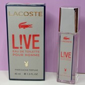 Lacoste Live 40 мл. с феромонами. Роскошный, свежий, фужерный аромат для мужчин.