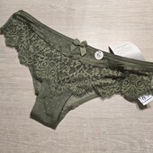 Hunkemoller! Жіночі труси з мереживом і попкою із сіточки Xs розмір four leaf clover! Лот 269