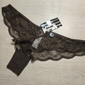 Hunkemoller! Шоколадні мереживні жіночі труси Хл розмір! Лот 401