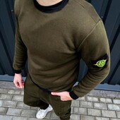 Чоловічий спортивний костюм Stone Island (стоун айленд) кольору хакі