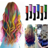 Набор расчесок 6 шт с цветными мелками для волос Hair chalk