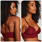 Hunkemoller! Жіночий бюстгальтер, бралет з мереживом S розмір Tibetan red! Лот 17