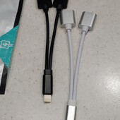 перехідник lightning на lightning для навушників і зарядки, уп/2шт