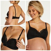 Hunkemoller! Комфортний жіночий бюстгальтер для годування 80Е caviar! Лот 39