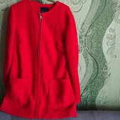 New look uk12 пальто буклє баранчик, вовна