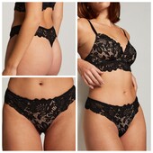 Hunkemoller! Шикарні мереживні жіночі труси, стрінги Хл розмір caviar! Лот 125