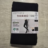 Есмара! Жіночі термоколготки, теплі жіночі колготки! 100 ден, чорні! 40/42 євро (46/48 наш)! Лот 406