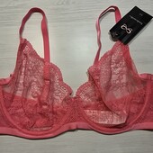 Hunkemoller! Мереживний жіночий бюстгальтер на кісточках 80Е fandango pink! Лот 280