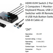 Switch 2 Port 4к 30Hz usb3.0 Свитч hdmi kvm -переключатель