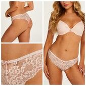 Hunkemoller! Повністю мереживні жіночі труси, бразиліани Л розмір pale mauve! Лот 269