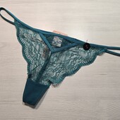 Hunkemoller! Мереживні жіночі труси, стрінги Хл розміру deep lake! Лот 718