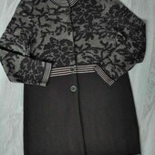 Gerry Weber стильный длинный кардиган цвет шоколадный размер L евро 44/46