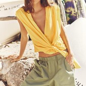 Zara, M, жовтий топ