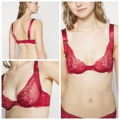 Hunkemoller! Мереживний жіночий бюстгальтер з широкими бретелями 75С perfect plunge! Лот 17