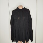 Чорний светрик з цікавим низом Shein Curve 7xl (пог -78)