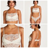Hunkemoller! Ніжний жіночий бюстгальтер з мереживом Xs розмір snow white! Лот 280