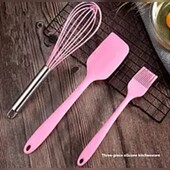 Набор для кухни: кисть,венчик ,лопатка.цвет случайный