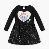 Красива сукня з паєтками Little Pony бренду C&A в чудовому стані, р.122-128, 7-8 років