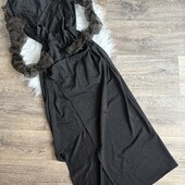 Стильна міді сукня з люрексом, L XL