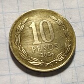 Монета Чілі 10 песо 2006