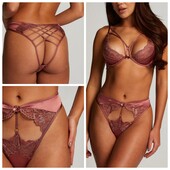 Hunkemoller privatecollection! Звабливі жіночі труси з відкритим доступом 2Хл розмір rose brown! Лот