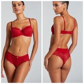 Hunkemoller! Мереживний жіночий комплект: бюстгальтер 75Д, трусики М розмір bittersweet! Лот 710