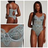 Hunkemoller! Мереживний жіночий боді на кісточках 75Ф lead! Лот 807