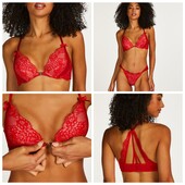 Hunkemoller! Гарний жіночий бюстгальтер з застібкою спереду 75Е tango red! Лот 457