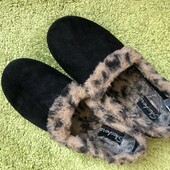 Дуже теплі тапочки, тапки, кожа, размер 37 встелька 24 см, Skechers. в ідеалі