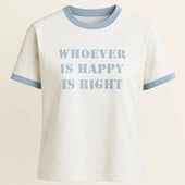 ♕ Футболка з принтом блакитна рр.XL