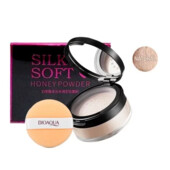 Розсипчаста пудра з дзеркалом Bioaqua Silky Soft Honey №01 Natural 15 г