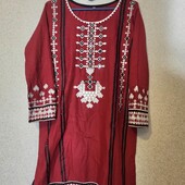 Вышитая туника в этно стиле