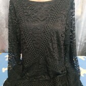 Нарядное платье из гипюра(на подкладке) на женщину XXL/3XL,см.замеры