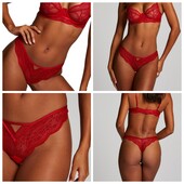 Hunkemoller! Повністю мереживні жіночі труси, чікіні Хл розмір fandago pink! Лот 351