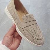 Лофери беж в дирочку