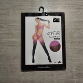 Hunkemoller! Спокусливі жіночі панчохи 40 ден S/M розмір festival fuchsia! Лот 482
