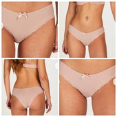 Hunkemoller! Ніжні жіночі труси в рубчик Хл розмір pale mauve! Лот 340