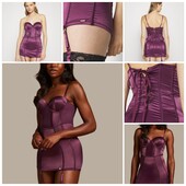 Hunkemoller noir! Сексуальна жіноча комбінація, спокуслива сукня з підтяжками 80В! Лот 446