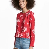 Блуза в цветочек h&m 40р.Вискоза!