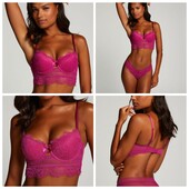 Hunkemoller! Жіночий бюстгальтер з мереживом 85С festival fuchsia! Лот 309