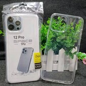 Прозрачный силиконовый чехол для iPhone 12