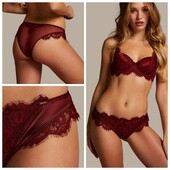 Hunkemoller noir! Дуже гарні жіночі труси із мережива і сіточки S розмір cabernet! Лот 48