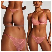 Hunkemoller! Мереживні жіночі труси, стрінги Л розмір foxglove! Лот 83